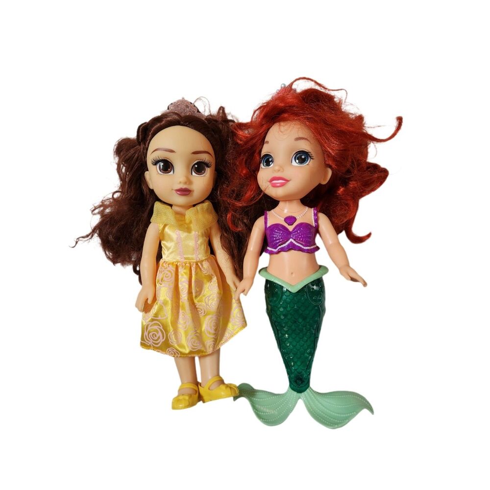Disney Princess Dolls Belle & Ariel Lot of 2